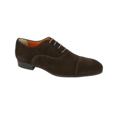 Lacets pour chaussures de ville ronds et fins cirés longueur 45 cm diamètre 2,5 mm couleur gris garenne
