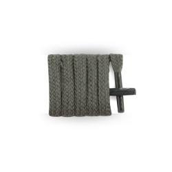 Lacets pour chaussures en toile plats et fins longueur 70 cm largeur 4 mm couleur gris source