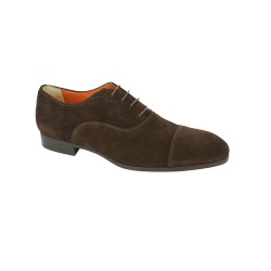 Lacets pour chaussures de ville ronds et fins cirés longueur 75 cm diamètre 2,5 mm couleur marron acajou