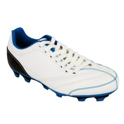 Lacets pour chaussures à crampons foot et rugby longueur 130 cm largeur 7 mm couleur blanc neige