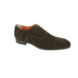 Lacets pour chaussures de ville ronds et fins cirés longueur 75 cm diamètre 2,5 mm couleur vert armée