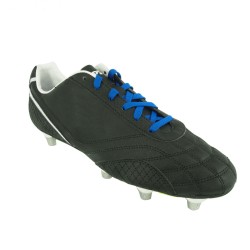 Lacets pour chaussures à crampons foot et rugby longueur 130 cm largeur 7 mm couleur bleu royal