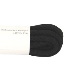 Lacets pour chaussures de marche, randonnée, sécurité longueur 140 cm diamètre 4 mm couleur noir ébène