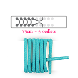 Lacets ronds et fins 75 cm