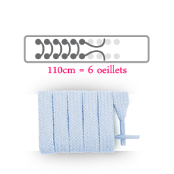 Lacets plats et larges 110 cm