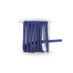 Lacets pour chaussures de ville ronds et fins cirés longueur 75 cm diamètre 2,5 mm couleur bleu azur