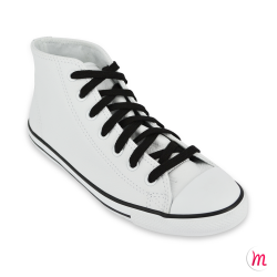 Lacets pour baskets et sneakers plats et larges longueur 180 cm largeur 7 mm couleur noir ébène