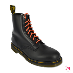 Lacets pour boots et sneakers ronds et épais longueur 150 cm diamètre 4 mm couleur orange soucis