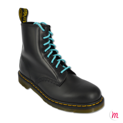 Lacets pour boots et sneakers ronds et épais longueur 150 cm diamètre 4 mm couleur bleu turquoise