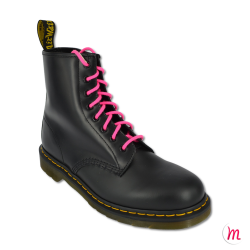Lacets pour boots et sneakers ronds et épais longueur 150 cm diamètre 4 mm couleur rose fluo