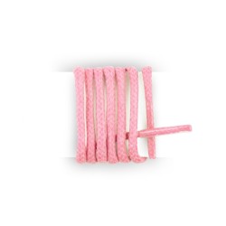 Lacets pour chaussures de ville ronds et fins cirés longueur 90 cm diamètre 2,5 mm couleur rose oeillet