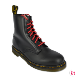 Lacets pour boots et sneakers ronds et épais longueur 110 cm diamètre 4 mm couleur rouge passion