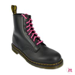 Lacets pour boots et sneakers ronds et épais longueur 110 cm diamètre 4 mm couleur rose tulipe