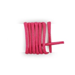 Lacets pour chaussures de ville ronds et fins cirés longueur 90 cm diamètre 2,5 mm couleur rose fushia
