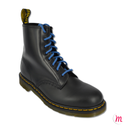 Lacets pour boots et sneakers ronds et épais longueur 90 cm diamètre 4 mm couleur bleu azur