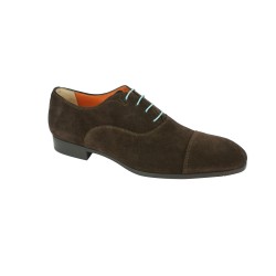 Lacets pour chaussures de ville ronds et fins cirés longueur 180 cm diamètre 2,5 mm couleur vert d'eau