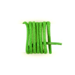 Lacets pour chaussures de ville ronds et fins cirés longueur 45 cm diamètre 2,5 mm couleur vert pastourelle