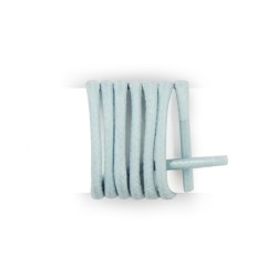 Lacets pour chaussures de ville ronds et fins cirés longueur 45 cm diamètre 2,5 mm couleur bleu ciel