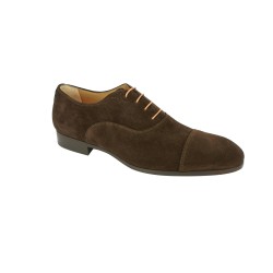 Lacets pour chaussures de ville ronds et fins cirés longueur 45 cm diamètre 2,5 mm couleur marron café glacé