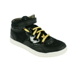 Lacets pour baskets et sneakers plats et larges longueur 150 cm largeur 7 mm couleur feuille d'or brillant