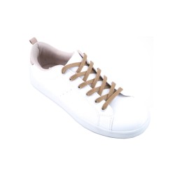 Lacets pour baskets et sneakers plats et larges longueur 150 cm largeur 7 mm couleur marron camel