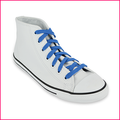 Lacets Converse bleu azur