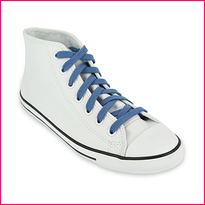 Lacets Converse bleu jeans