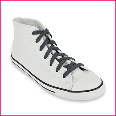 Lacets Converse gris fonc&eacute;