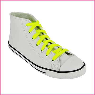 Lacets Converse jaune fluo