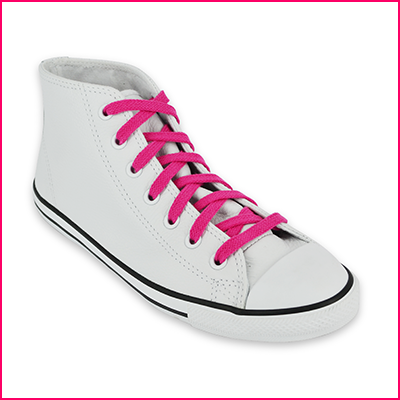 Lacets Converse rose vif