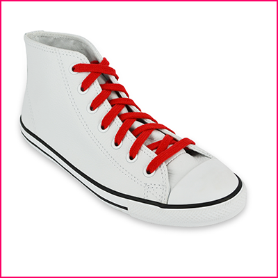 Lacets Converse rouges