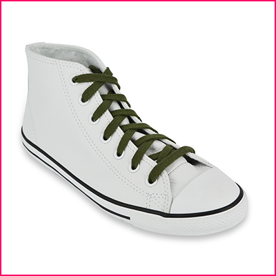 Lacets Converse verts