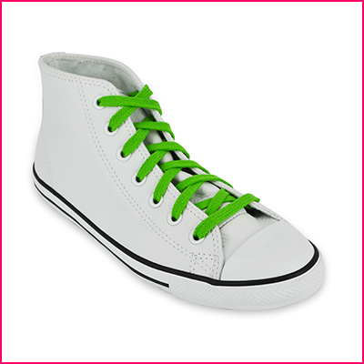Lacets Converse vert p&acirc;le