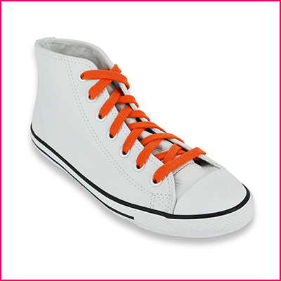 Lacets Converse oranges